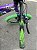 BICICLETA MTB FREERIDE ARO (26) VIKINGX TUFF X-25 CAMBIO 7 VELOCIDADES FREIO DISCO MECÂNICO COR ROXO/VERDE - Imagem 10
