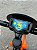 BICICLETA ARO (12) MASCULINA PRETO/LARANJA/AZUL S/MARCHA FREIO V-BRAKE NATHOR HOT WEELS - Imagem 2