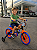 BICICLETA ARO (12) MASCULINA PRETO/LARANJA/AZUL S/MARCHA FREIO V-BRAKE NATHOR HOT WEELS - Imagem 1