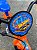BICICLETA ARO (12) MASCULINA PRETO/LARANJA/AZUL S/MARCHA FREIO V-BRAKE NATHOR HOT WEELS - Imagem 9