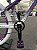 BICICLETA MTB FREERIDE ARO (26) VIKINGX TUFF X-44 CAMBIO 7 VELOCIDADES FREIO DISC MECÂNICO COR ROXO/BRANCO - Imagem 4