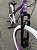 BICICLETA MTB FREERIDE ARO (26) VIKINGX TUFF X-44 CAMBIO 7 VELOCIDADES FREIO DISC MECÂNICO COR ROXO/BRANCO - Imagem 10