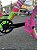 BICICLETA MTB FREERIDE ARO (26) VIKINGX TUFF-25 KIT 7 VELOCIDADES (1X7) FREIO A DISCO MECÂNICO COR ROSA/AMARELO NEON - Imagem 4