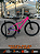 BICICLETA MTB ARO (29) ABSOLUTE HERA 7 VELOCIDADES (1X7) FREIO A DISCO MECÂNICO TAMANHO 15 (P) COR ROXO/ROSA - Imagem 1