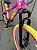 BICICLETA MTB FREERIDE ARO (26) VIKINGX TUFF-25 KIT 7 VELOCIDADES (1X7) FREIO A DISCO MECÂNICO COR ROSA/AMARELO - Imagem 10