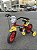BICICLETA ARO (12) MASCULINA COR VERMELHO/AMARELO S/MARCHA NATHOR MOTOR X - Imagem 2