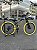 BICICLETA MTB FREERIDE ARO (26) VIKINGX TUFF-25 KIT 7 VELOCIDADES (1X7) FREIO A DISCO MECÂNICO COR AZUL/AMARELO - Imagem 1