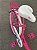 BICICLETA ARO (24) FEMININA COR ROSA/BRANCO SEM MARCHA FREIOS V-BRAK DIANTEIRO E TAMBOR TRASEIRO MARCA PRO-X ZOE - Imagem 7