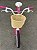 BICICLETA ARO (24) FEMININA COR ROSA/BRANCO SEM MARCHA FREIOS V-BRAK DIANTEIRO E TAMBOR TRASEIRO MARCA PRO-X ZOE - Imagem 8