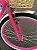 BICICLETA ARO (24) FEMININA COR ROSA/BRANCO SEM MARCHA FREIOS V-BRAK DIANTEIRO E TAMBOR TRASEIRO MARCA PRO-X ZOE - Imagem 9