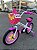 BICICLETA ARO (16) FEMININA COR BRANCO/ROSA SEM MARCHA FREIO V-BRAK PRO-X MAGIC JOY CESTA DE CORAÇÃO - Imagem 10