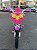 BICICLETA ARO (16) FEMININA COR BRANCO/ROSA SEM MARCHA FREIO V-BRAK PRO-X MAGIC JOY CESTA DE CORAÇÃO - Imagem 7