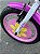 BICICLETA ARO (16) FEMININA COR BRANCO/ROSA SEM MARCHA FREIO V-BRAK PRO-X MAGIC JOY CESTA DE CORAÇÃO - Imagem 9
