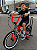 BICICLETA ARO (20) MASCULINA COR LARANJA NEON/PRETO SEM MARCHA FREIO V-BRAK PRO-X SERIE 5 - Imagem 1