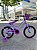 BICICLETA ARO (16) FEMININA COR VIOLETA S/MARCHA COM CESTA MARCA MONARK BRISA - Imagem 1