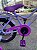 BICICLETA ARO (16) FEMININA COR VIOLETA S/MARCHA COM CESTA MARCA MONARK BRISA - Imagem 3