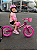 BICICLETA ARO (12) FEMININA BALANCE (EQUILIBRIO) SEM FREIO BIKE FLOWER ROSA - Imagem 1