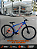 BICICLETA MTB ARO (29) GTI CHROMA 7 VELOCIDADES (1X7) FREIO A DISCO MECÂNICO TAMANHO 17 (M) AZUL/LARANJA - Imagem 1