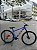 BICICLETA MTB ARO (29) GTI CHROMA 7 VELOCIDADES (1X7) FREIO A DISCO MECÂNICO TAMANHO 17 (M) AZUL/LARANJA - Imagem 1