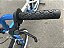 BICICLETA ARO (20) MASCULINA COR AZUL METALICO / BRANCO SEM MARCHA FREIO V-BRAK PRO-X SERIE 5 - Imagem 7