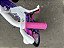 BICICLETA ARO (20) FEMININA COR ROXO/ROSA SEM MARCHA FREIOS V-BRAK DIANTEIRO E TAMBOR TRASEIRO MARCA PRO-X LAVINIA - Imagem 9
