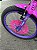BICICLETA ARO (20) FEMININA COR ROXO/ROSA SEM MARCHA FREIOS V-BRAK DIANTEIRO E TAMBOR TRASEIRO MARCA PRO-X LAVINIA - Imagem 11