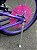 BICICLETA ARO (20) FEMININA COR ROXO/ROSA SEM MARCHA FREIOS V-BRAK DIANTEIRO E TAMBOR TRASEIRO MARCA PRO-X LAVINIA - Imagem 10