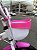 BICICLETA ARO (16) FEMININA COR BRANCO / ROSA SEM MARCHA FREIO V-BRAK PRO-X MAGIC JOY - Imagem 6