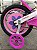 BICICLETA ARO (16) FEMININA COR BRANCO / ROSA SEM MARCHA FREIO V-BRAK PRO-X MAGIC JOY - Imagem 2