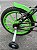 BICICLETA ARO (16) MASCULINA ULTRA KIDS SEM MARCHA FREIOS V-BRAKE COR PRETO/VERDE (USADA) - Imagem 3