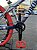 BICICLETA MTB FREERIDE ARO (26) VIKINGX TUFF-25 KIT 7 VELOCIDADES FREIO A DISCO MECÂNICO COR PRATA/AZUL/VERMELHO - Imagem 3
