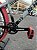 BICICLETA MTB FREERIDE ARO (26) HUPI STRIP KIT SINGLE (SEM MARCHA) FREIO DISC TRASEIRO SHIMANO MT200 COR CINZA/VERMELHO - Imagem 3