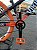 BICICLETA MTB FREERIDE ARO (26) VIKINGX TUFF-25 KIT 7 VELOCIDADES (1X7) FREIO A DISCO MECÂNICO COR ROXO/LARANJA - Imagem 4