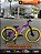 BICICLETA MTB FREERIDE ARO (26) VIKINGX TUFF-44 KIT 7 VELOCIDADES (1X7) FREIO A DISCO MECÂNICO COR ROXA/AMARELO - Imagem 1