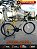 BICICLETA ARO (26) MASCULINA MTB CALOI SUPRA 21 VELOCIDADES (3X7) FREIOS V-BRAKE COR PRETO/AMARELO (USADA) - Imagem 1
