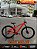 BICICLETA MTB ARO (29) VELOOH ESCALADE 7 VELOCIDADES (1X7) FREIO A DISCO MECÂNICO TAMANHO 15 (P) COR LARANJA NEON - Imagem 1