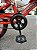 BICILETA ARO (20) MASCULINA TIPO MOTO CROSS COR VERMELHA FREIO V-BRAKE SEM MARCHA UNITOYS - Imagem 3