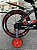 BICICLETA ARO (16) MASCULINA PRO AVENTURA COR VEMELHO/PRETO FREIO V-BRAKE SEM MARCHA UNITOYS - Imagem 2