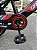 BICICLETA ARO (16) MASCULINA PRO AVENTURA COR VEMELHO/PRETO FREIO V-BRAKE SEM MARCHA UNITOYS - Imagem 4