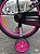 BICILETA ARO (20) FEMININA GIRL POWER COR PRETO/ROSA FREIO V-BRAKE SEM MARCHA COM CESTINHA UNITOYS - Imagem 3