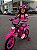 BICICLETA ARO (16) FEMININA TIPO MOTO CROSS COR ROSA FREIO V-BRAKE SEM MARCHA UNITOYS - Imagem 1