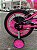 BICICLETA ARO (16) FEMININA TIPO MOTO CROSS COR ROSA FREIO V-BRAKE SEM MARCHA UNITOYS - Imagem 3