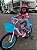 BICILETA ARO (20) FEMININA GIRL POWER COR BRANCO/ROSA/AZUL FREIO V-BRAKE SEM MARCHA COM CESTINHA UNITOYS - Imagem 1