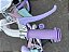 BICICLETA ARO (16) FEMININA CANDY POP COR ROSA/LILAS/BRANCO FREIO V-BRAKE SEM MARCHA COM CESTINHA UNITOYS - Imagem 8