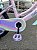 BICICLETA ARO (16) FEMININA CANDY POP COR ROSA/LILAS/BRANCO FREIO V-BRAKE SEM MARCHA COM CESTINHA UNITOYS - Imagem 4