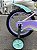 BICICLETA ARO (16) FEMININA CANDY POP COR ROSA/LILAS/BRANCO FREIO V-BRAKE SEM MARCHA COM CESTINHA UNITOYS - Imagem 3