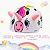 CAPACETE INFANTIL GTA INMOLD UNICORNIO BRANCO/ROSA TAMANHO P (52-56) - Imagem 3