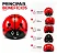 CAPACETE INFANTIL GTA INMOLD JOANINHA VERMELHO TAMANHO P (52-56) - Imagem 4