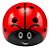 CAPACETE INFANTIL GTA INMOLD JOANINHA VERMELHO TAMANHO P (52-56) - Imagem 2