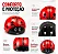 CAPACETE INFANTIL GTA INMOLD JOANINHA VERMELHO TAMANHO P (52-56) - Imagem 5